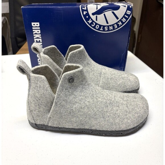 Birkenstock Andermatt 80% Wool Felt Booties Gray Men’s Size 8 Women’s 10 NIB main image 5